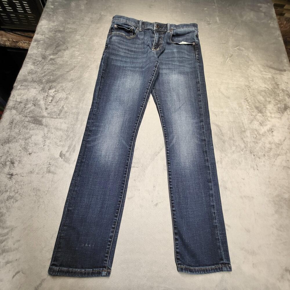 Lucky Brand Jeans Mens 32x31 Blue Denim Straight Leg Stretch Coolmax Tencel